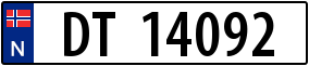 Truck License Plate